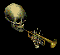Skull with horn
